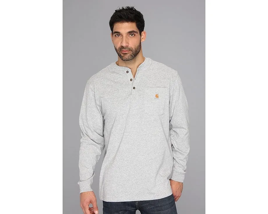 Carhartt Рабочая рубашка-поло с длинным рукавом и нагрудным карманом