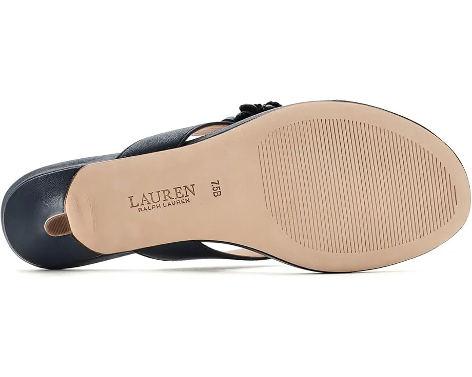 Сандалии Lauren Ralph Lauren Francesca на каблуке киттен с цветочной отделкой