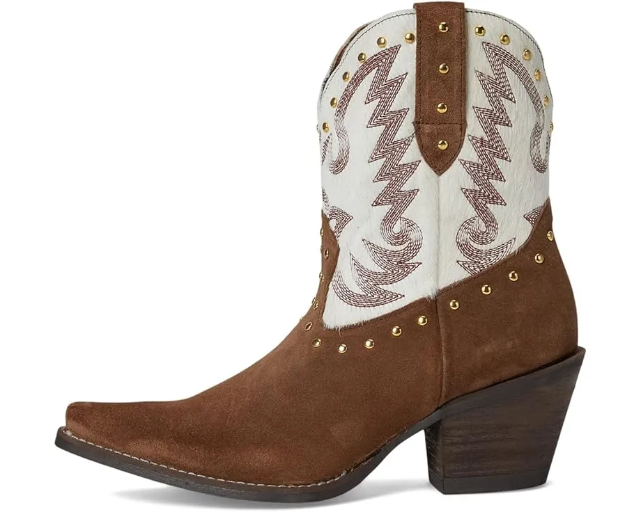 Ботильоны Dingo Rodeo Queen из замши и меха с декоративными шпильками