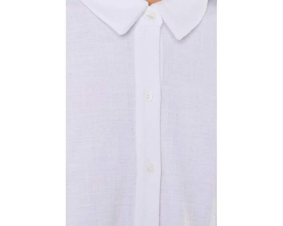 Рубашка Eileen Fisher Petite с классическим воротником из стрейч-джерси