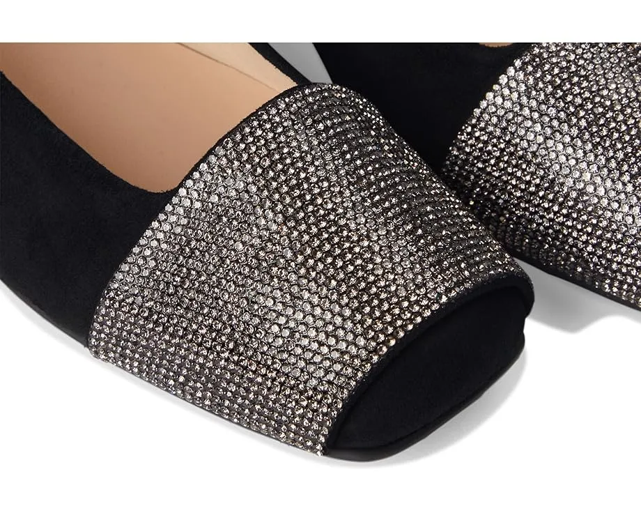 Лоферы Via от French Sole с квадратным носком и контрастным материалом