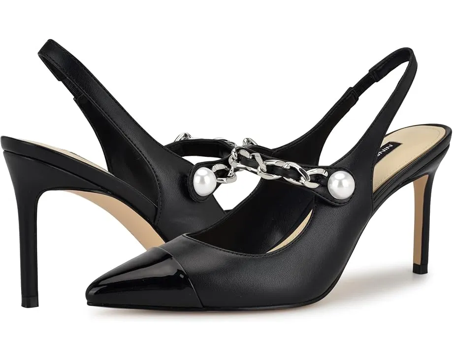 Элегантные босоножки на шпильке Nine West Rendez с острым носом и цепочкой