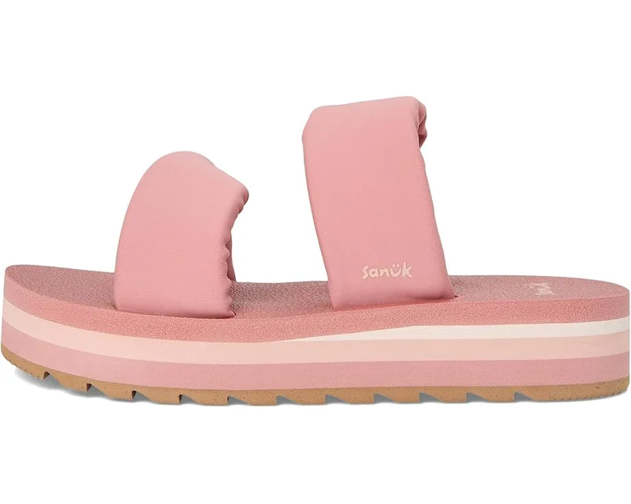 Сандалии Sanuk Yoga Twist-n-slide с платформой и стегаными ремнями на удобной стельке из пеноматериала