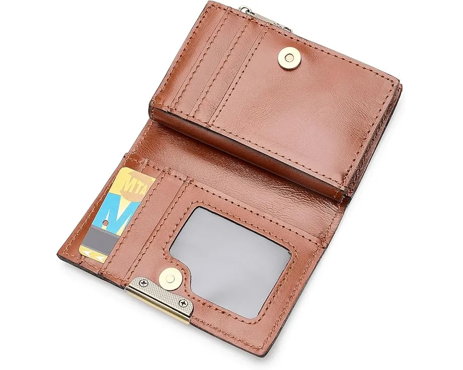 Patricia Nash Busalla Кожаный кошелек с множеством отделений и магнитной застежкой