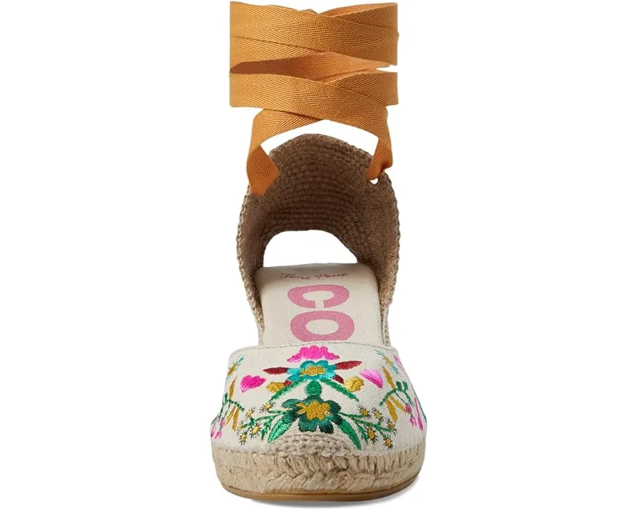 Эспадрильи Toni Pons Castell с цветочными акцентами и шнуровкой