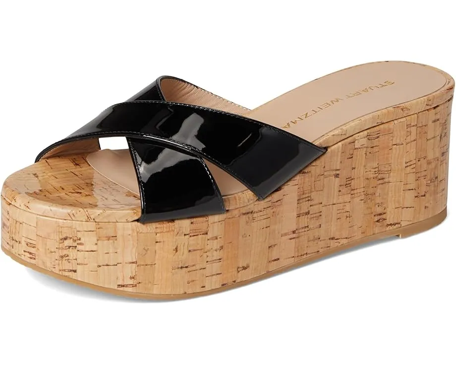 Сандалии Stuart Weitzman Dayna Wedge Slide на платформе с открытым носком