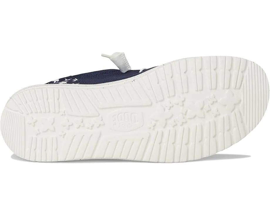 Кроссовки Hey Dude Wally Funk Americana Stars с круглым носком и съемной стелькой