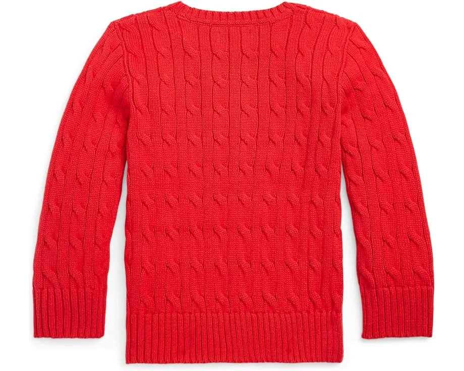 Свитер Polo Ralph Lauren для детей из хлопка с косой вязкой