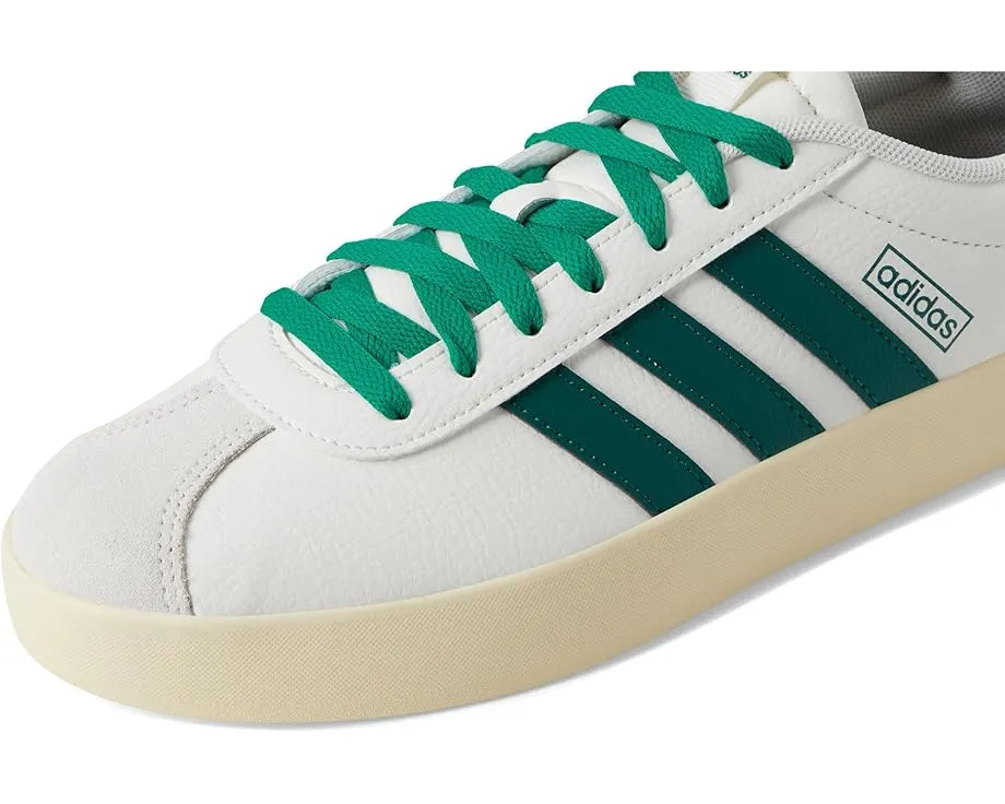 Кроссовки Adidas VL Court 3.0 с кожаным верхом и вулканизированной подошвой