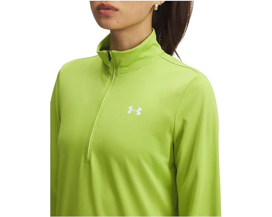 Under Armour футболка Tech 1/2 Zip Solid с воротником и длинными рукавами