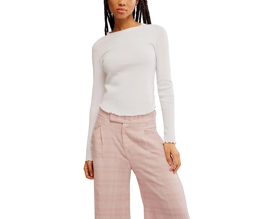 Футболка Free People Easy Does It с вязаной структурой