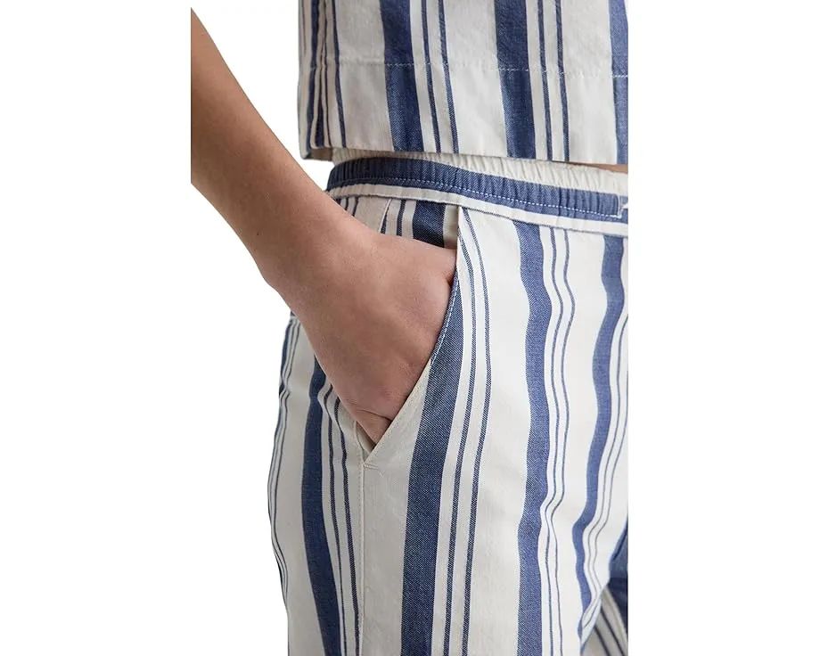 Широкие брюки AG Jeans Carolyn на резинке с принтом Line Up