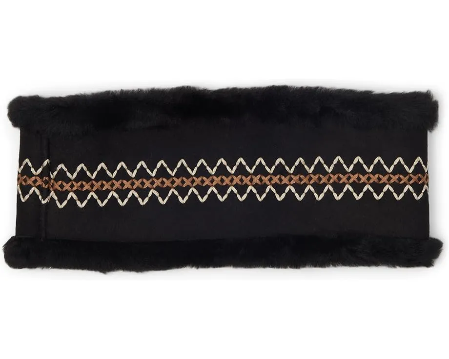 Ободок UGG Atherson из овчины с вышивкой