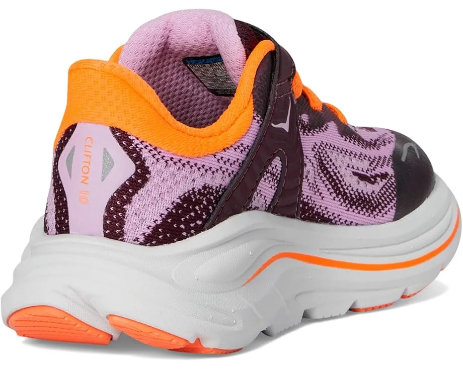 Детские кроссовки Hoka Kids Clifton 10 с амортизацией и застежкой на липучке