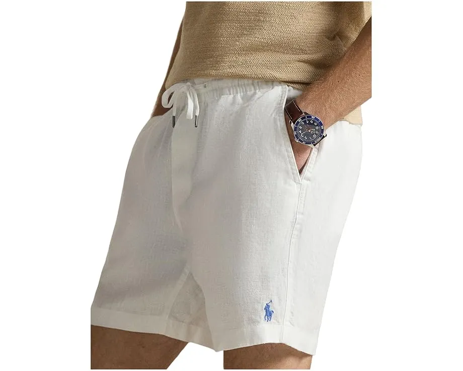 Шорты Polo Prepster из льна с длиной 15 см Polo Ralph Lauren