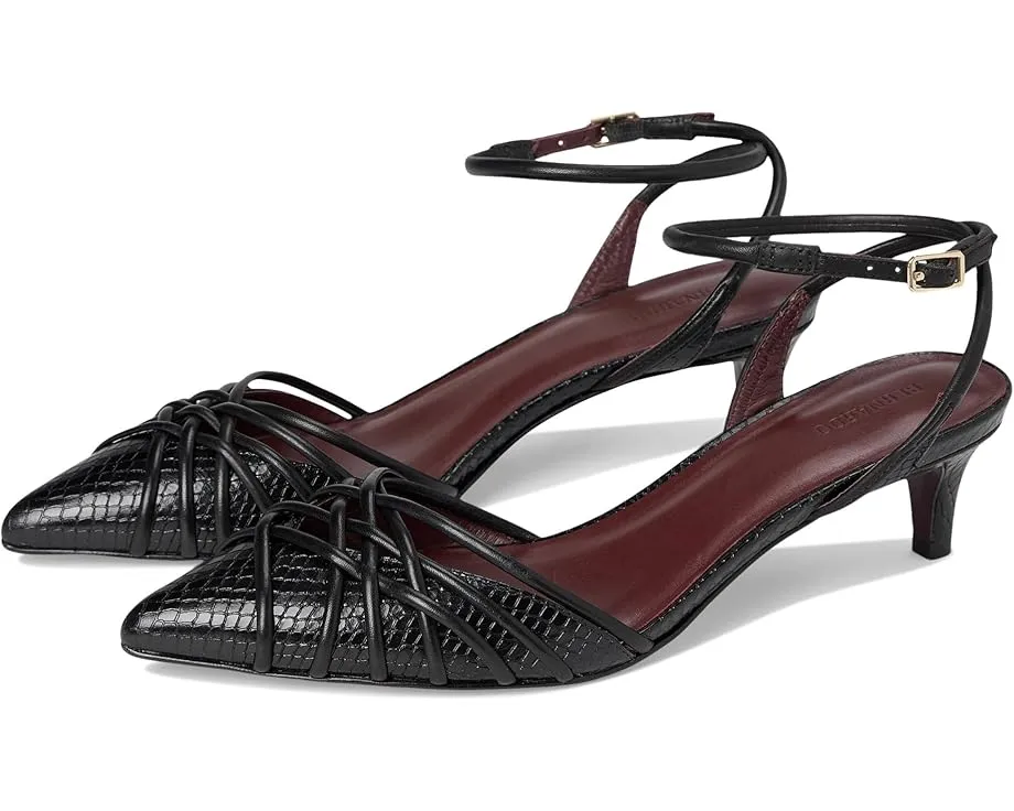 Брендовые сандалии Bernardo Minu с переплетающимися бретелями и острым носком