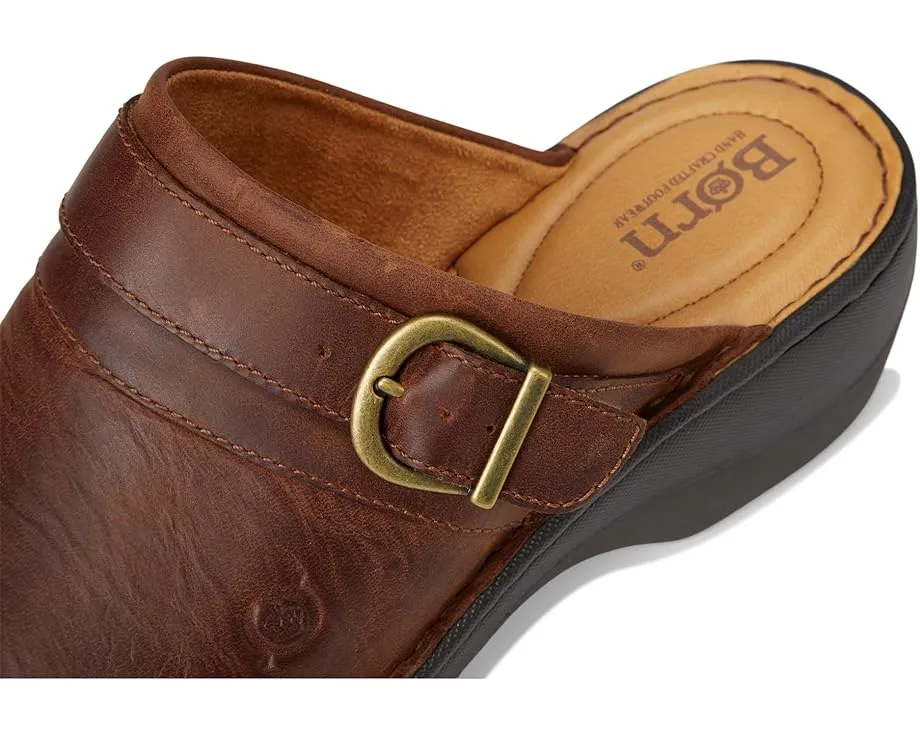 Clogs Born Avoca из премиальной кожи с декоративной пряжкой
