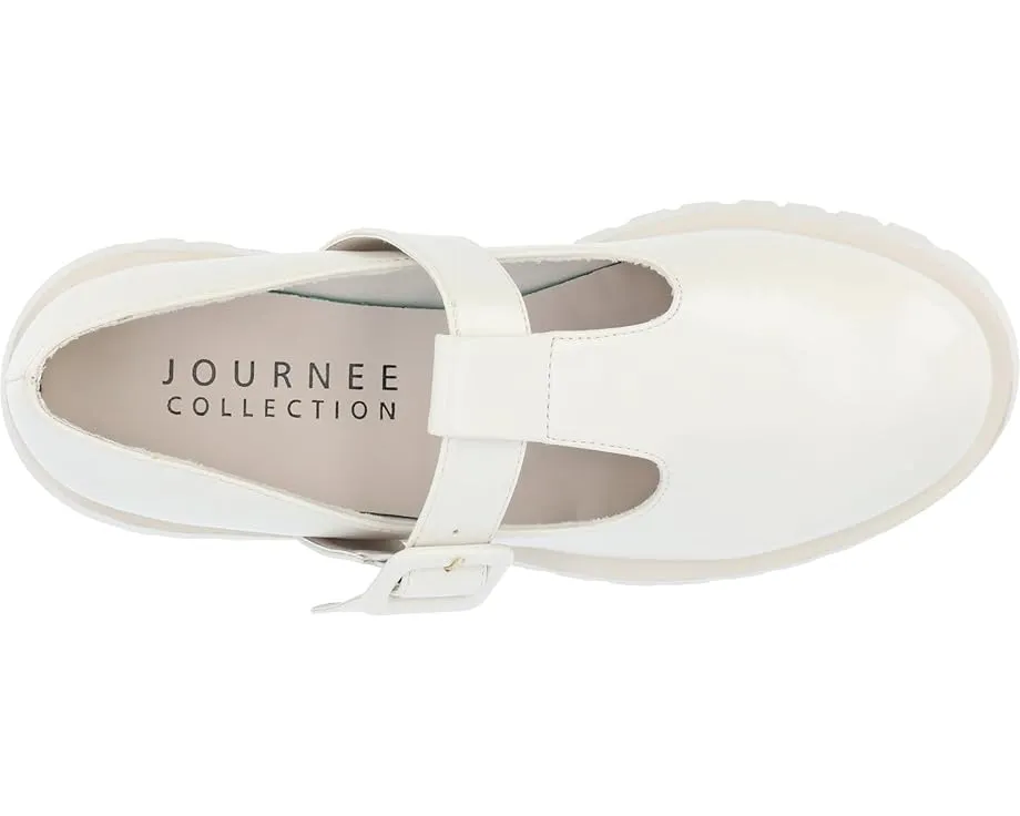 Балетки Suvi на устойчивом каблуке с Т-образным ремешком Journee Collection