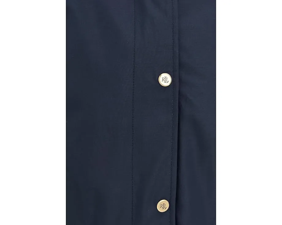 Плащ Lauren Ralph Lauren Bonded Rain с капюшоном и водоотталкивающими свойствами