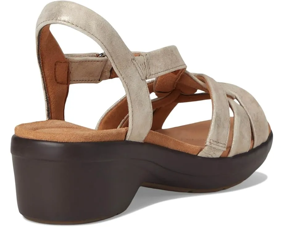 Сандалии Clarks Tuleah Cross из мягкой кожи с амортизирующей стелькой