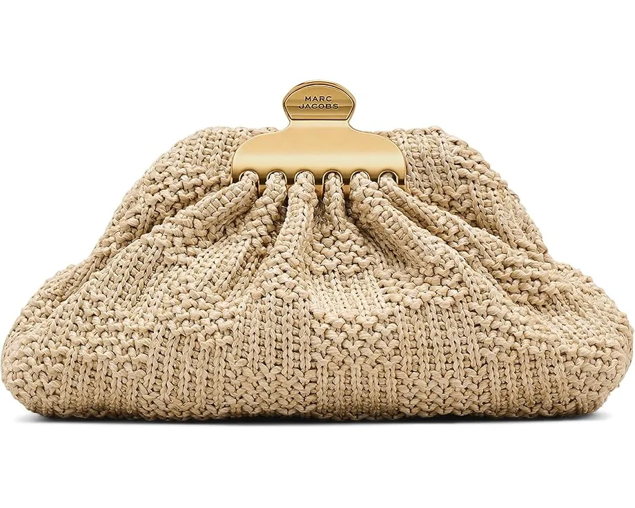 Маленький клатч Marc Jacobs The Summer Woven Glam с плетением и зажимом