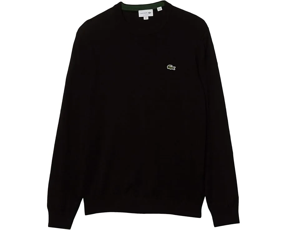 Свитер Lacoste с круглым вырезом и длинными рукавами