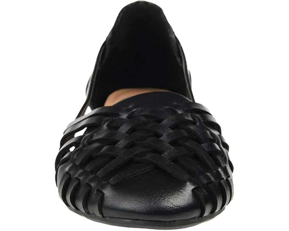 Балетки Ekko с плетеным узором и круглым носком Journee Collection