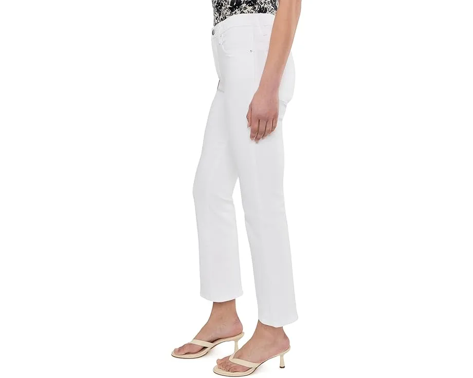 Джинсы Madewell The Stretch Flare Crop с расклешенным низом и укороченной длиной в цвете Tile White
