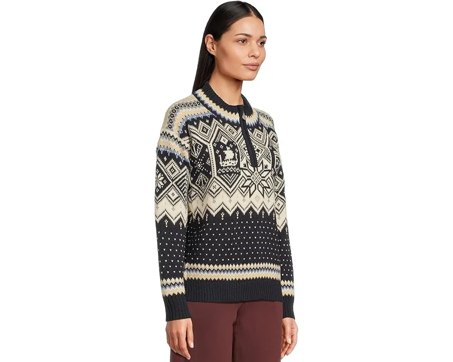 Свитер Dale of Norway Trondheim Feminine из шерсти с полузастежкой