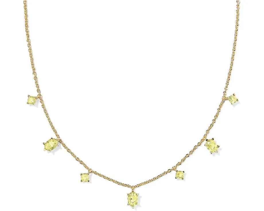 Колье Kendra Scott Cailin с нежным рядом кристаллов и застежкой-лобстер