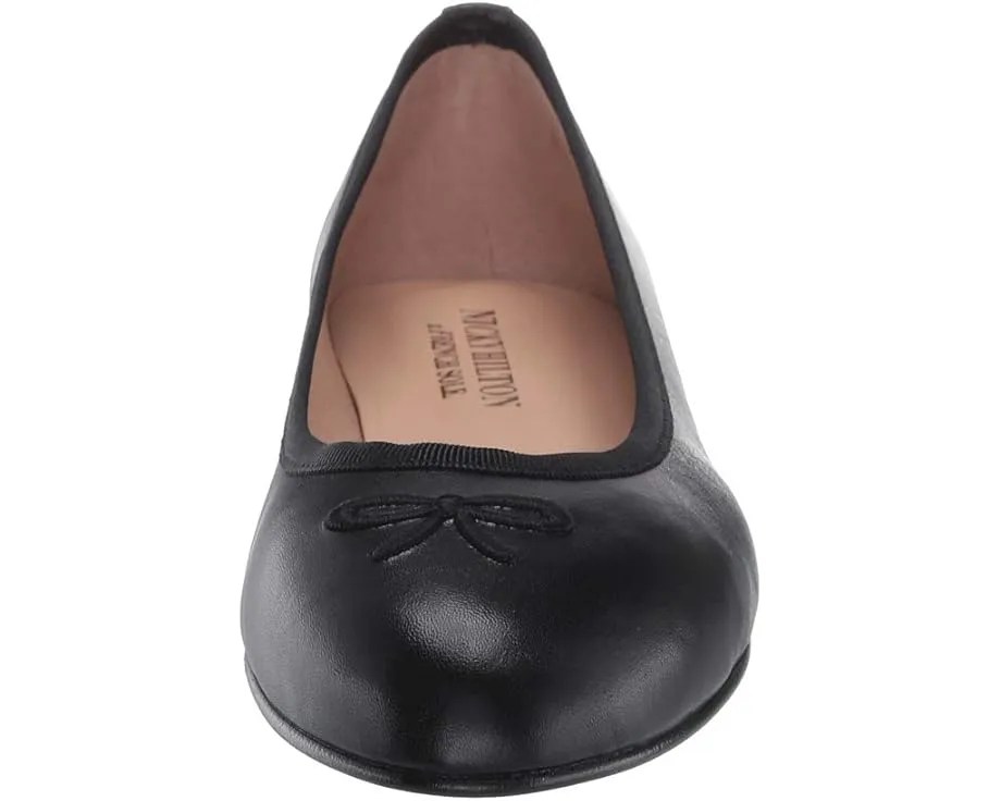 Балетки French Sole Nicky Hilton Kathy с вышитым бантом и кожаной подошвой