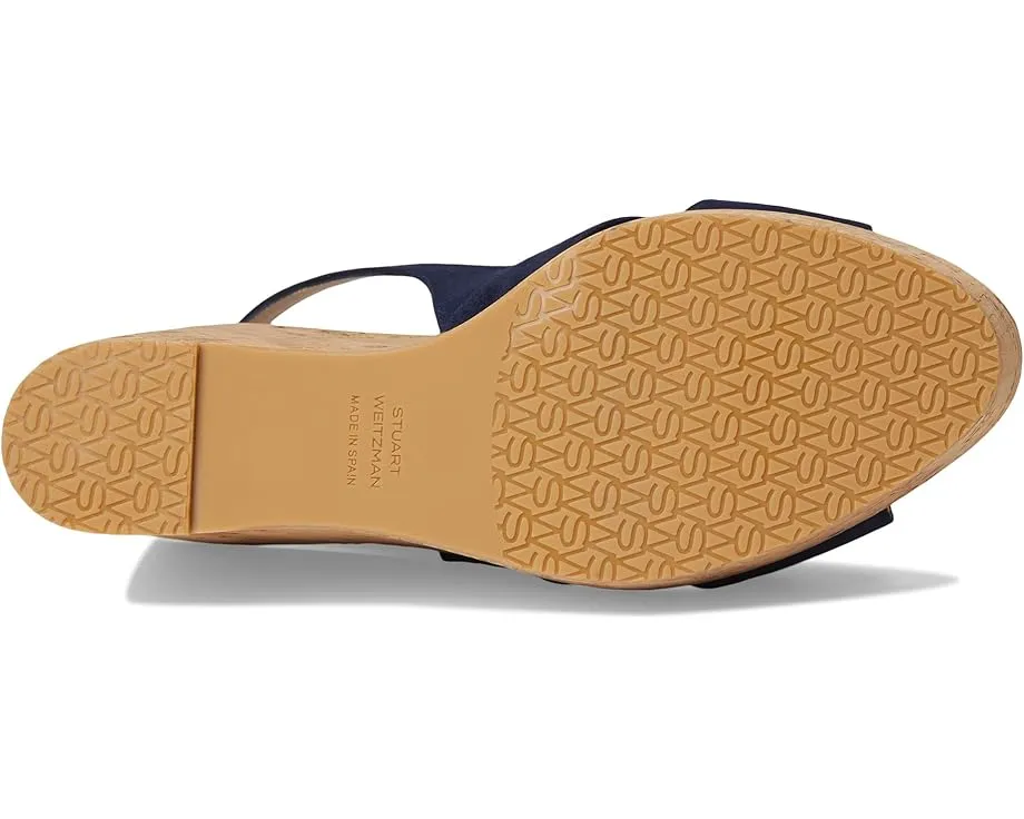 Сандалии Stuart Weitzman Dayna Slingback Wedge на танкетке с ремешком через пятку
