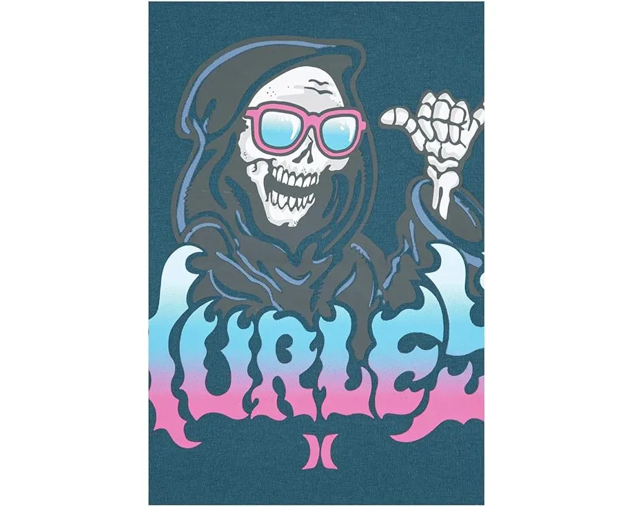 Футболка Hurley Kids Gnarly Gnelly с дерзким принтом для малышей