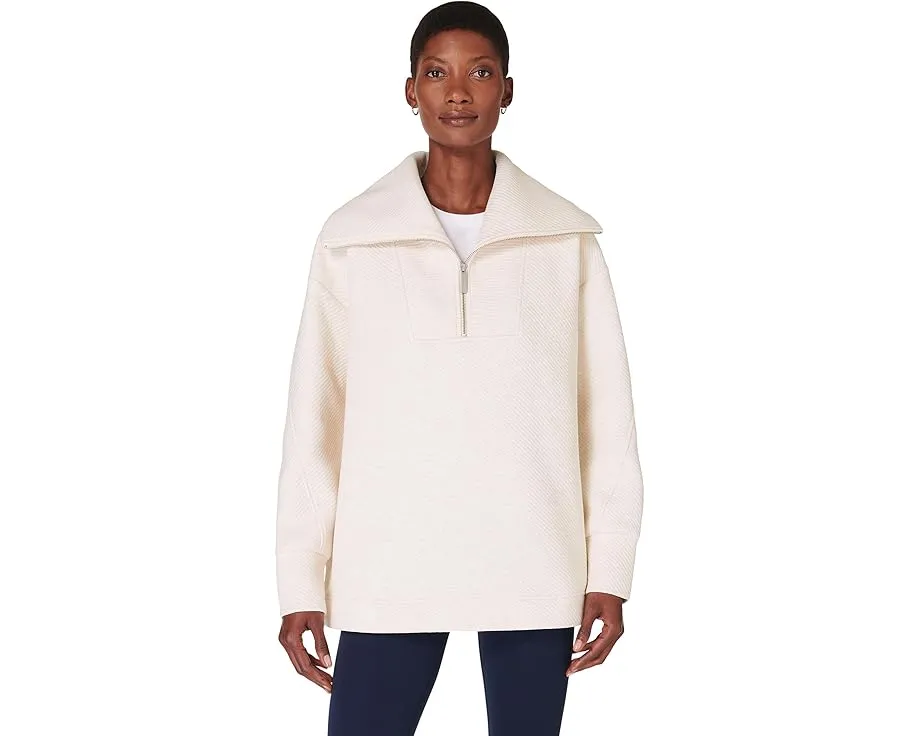 Толстовка Sweaty Betty Radiant Half Zip с карманами и боковыми разрезами