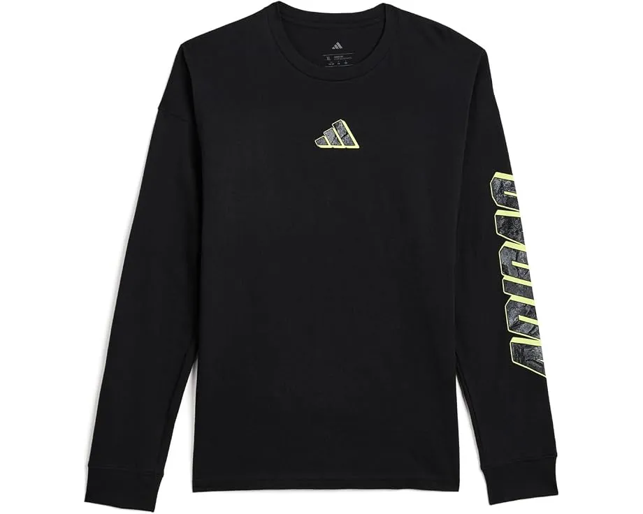 Adidas футболка с камуфляжным принтом Long Sleeve Rock Camo Lineage Tee