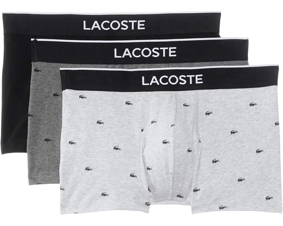 Трусы Lacoste с мелким принтом крокодила 3 штуки