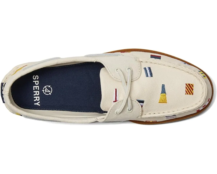 Кроссовки Sperry Authentic Original 2-Eye Seasonal с вышивкой и технологией Wave Siping