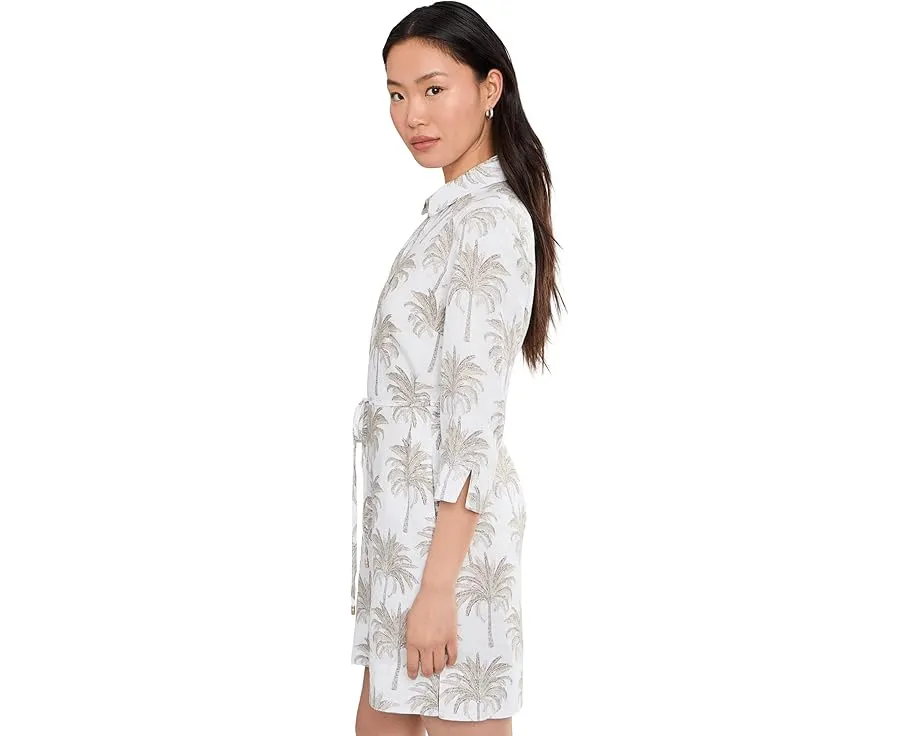 Palm Banks 3/4 Sleeve Shift Dress