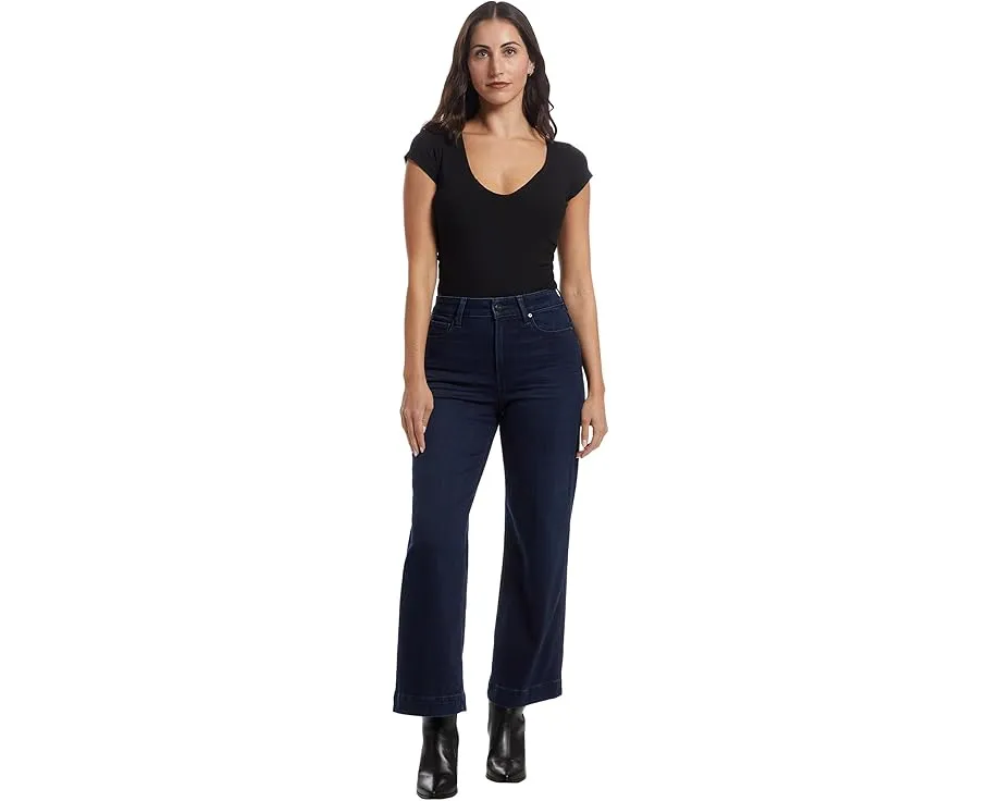 Джинсы PAIGE Anessa Reverse Seamed Beltloops In Bespoke с широким клешем