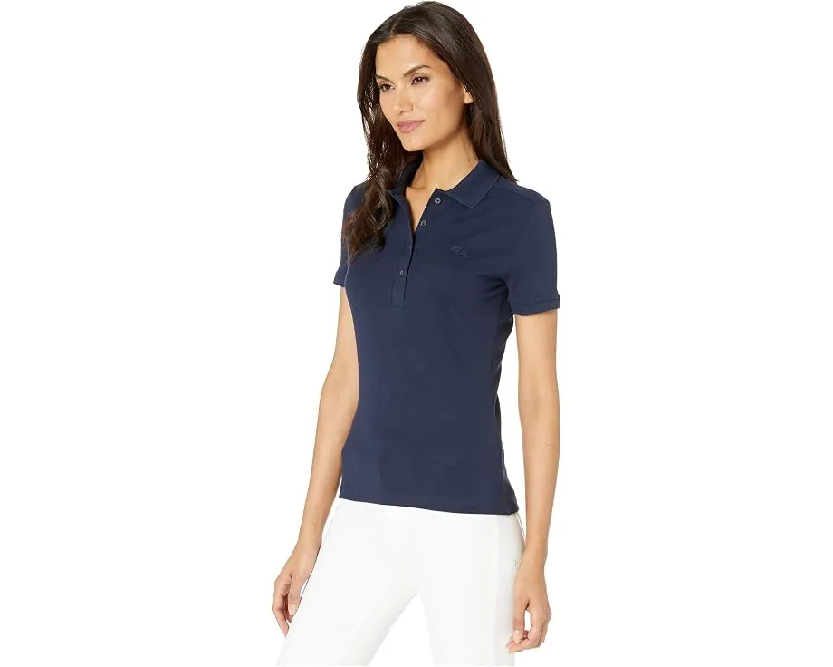 Поло Lacoste Slim Fit из хлопкового пике с коротким рукавом