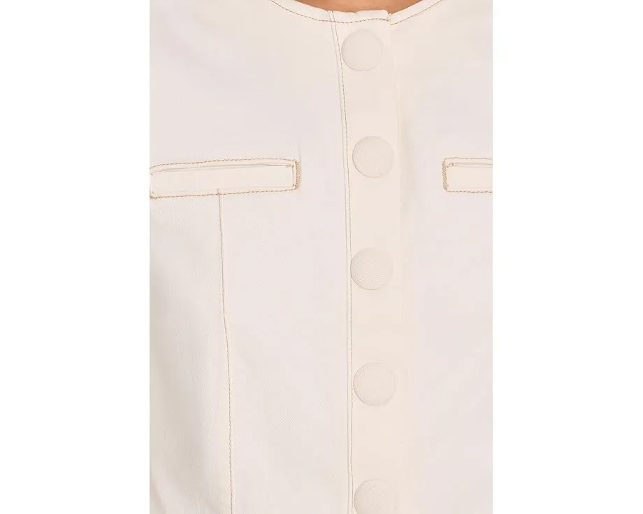 Короткая джинсовая куртка Liverpool Los Angeles без воротника с коротким рукавом