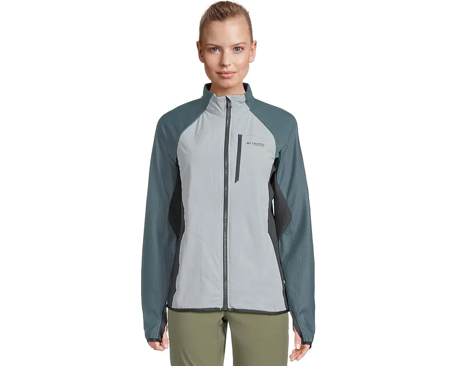 Куртка Columbia Arctic Crest Hybrid Full Zip с технологией Omni Heat Arctic и прорезями для большого пальца