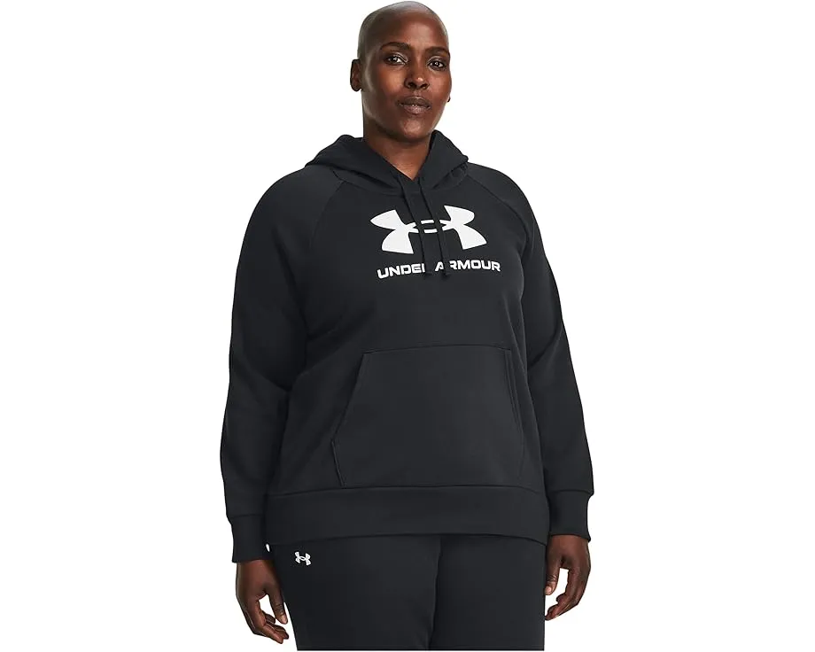Under Armour худи Plus Size Rival Fleece с капюшоном и карманом-кенгуру