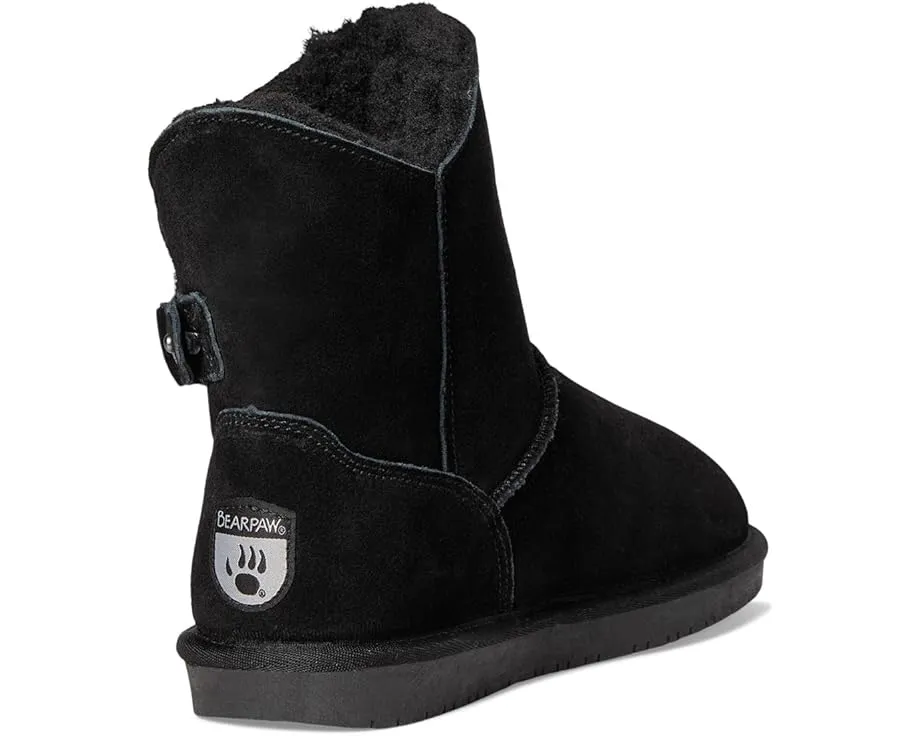 Зимние угги Bearpaw Steph из замши с подкладкой из шерсти и декоративной пряжкой