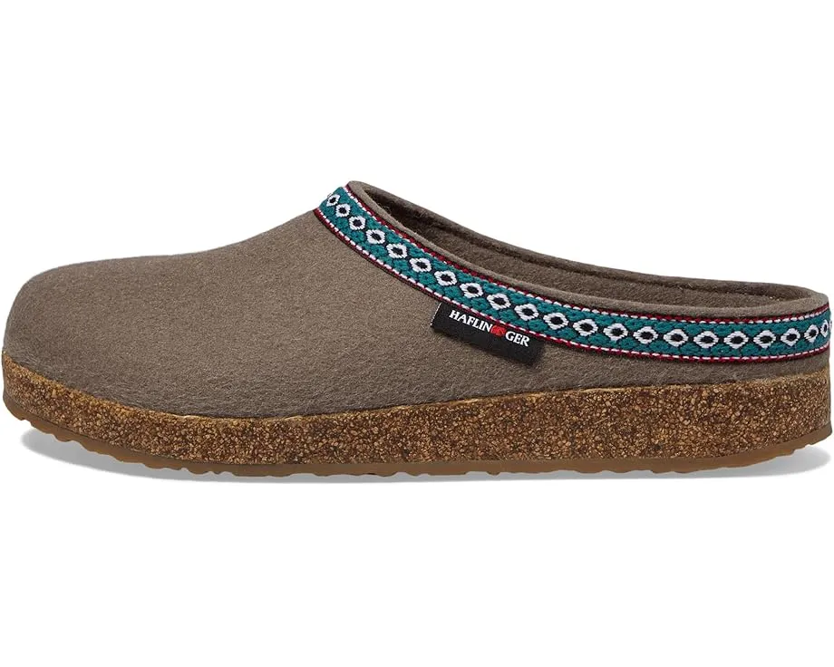 Haflinger GZ домашняя обувь с текстильным верхом и круглым носком
