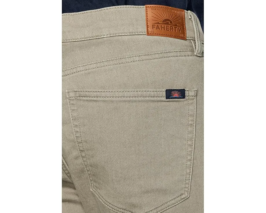 Брюки Faherty Stretch Terry с пятью карманами из мягкого хлопка