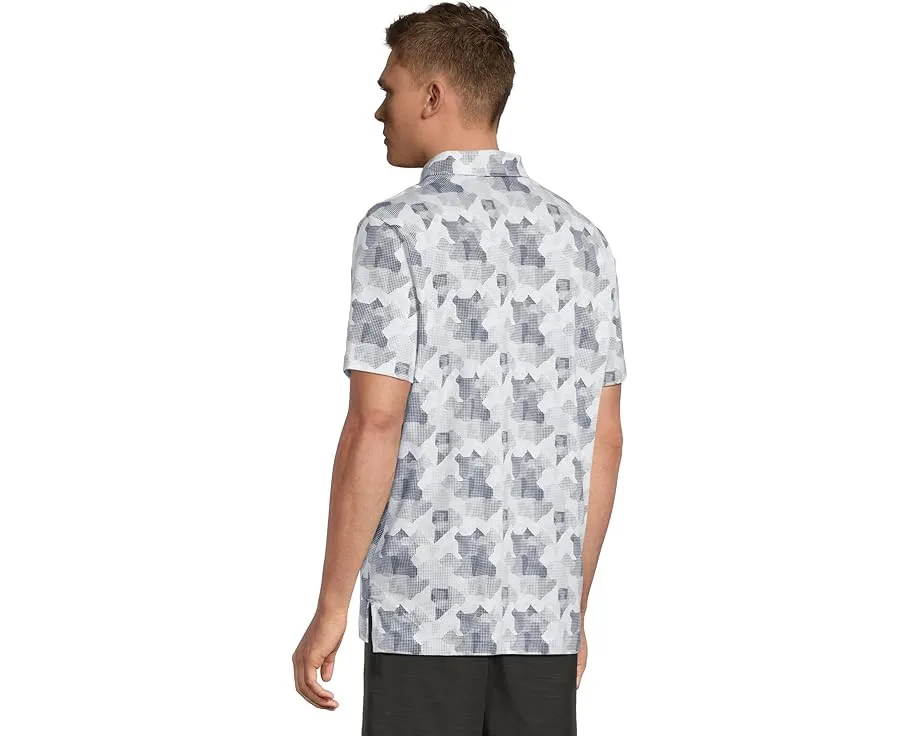 Гольф-поло Adidas Go-To Printed с принтом и эластичной тканью