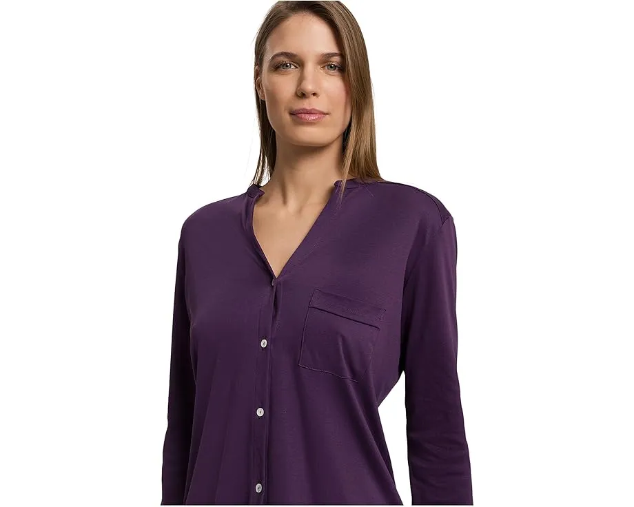 Пижамный комплект Hanro Pure Essence с длинным рукавом из мягкого мерсеризованного хлопка