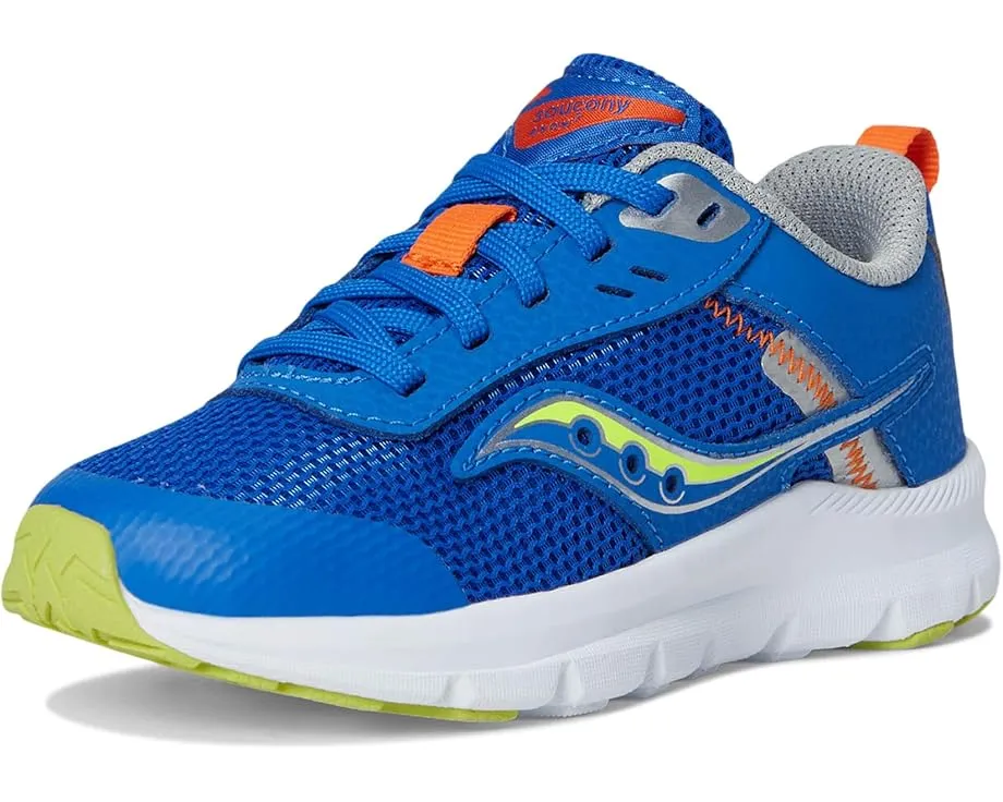 Кроссовки Saucony Axon KDZ для детей с верхом из кожи и сетки и легкой подошвой EVA