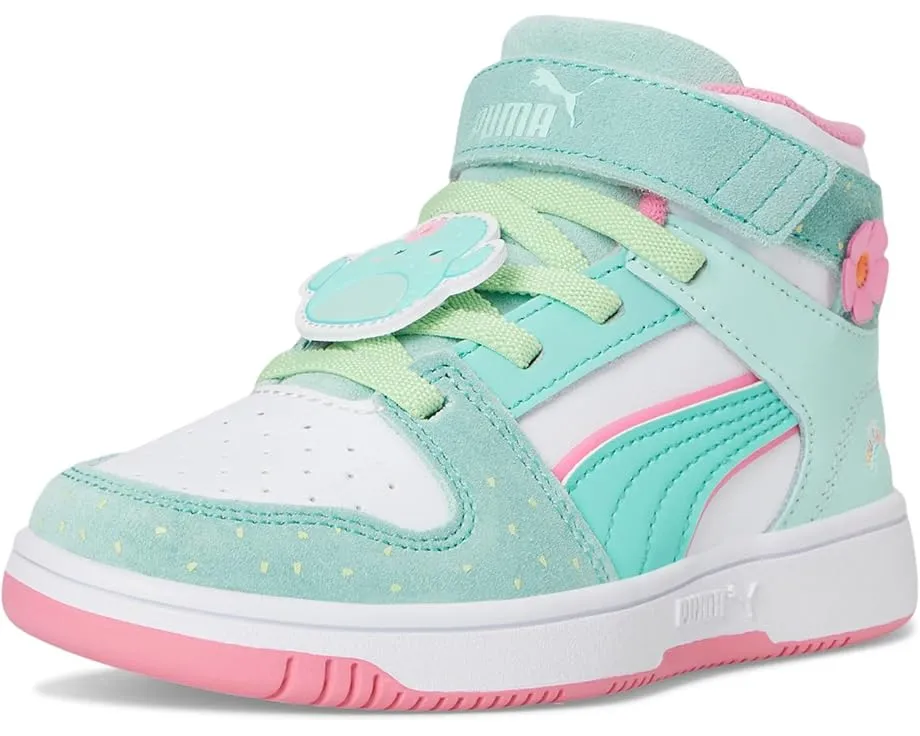 Кроссовки PUMA Kids Rebound Layup Mid на липучках в коллаборации с Squishmallows
